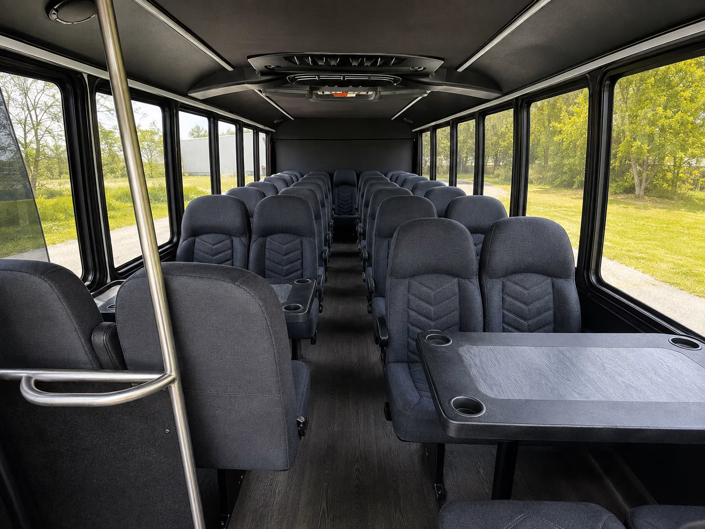 san leandro 18 passenger minibus interior