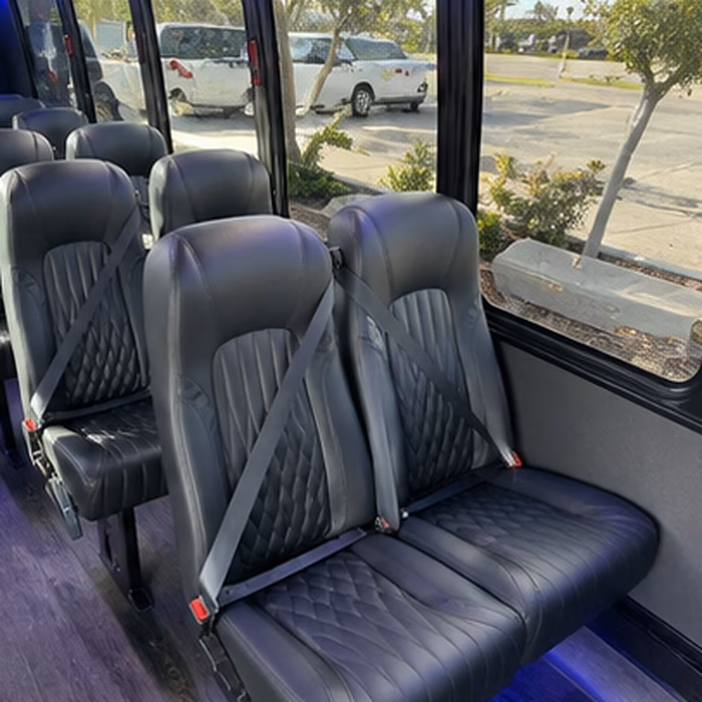 san leandro 25 passenger minibus interior