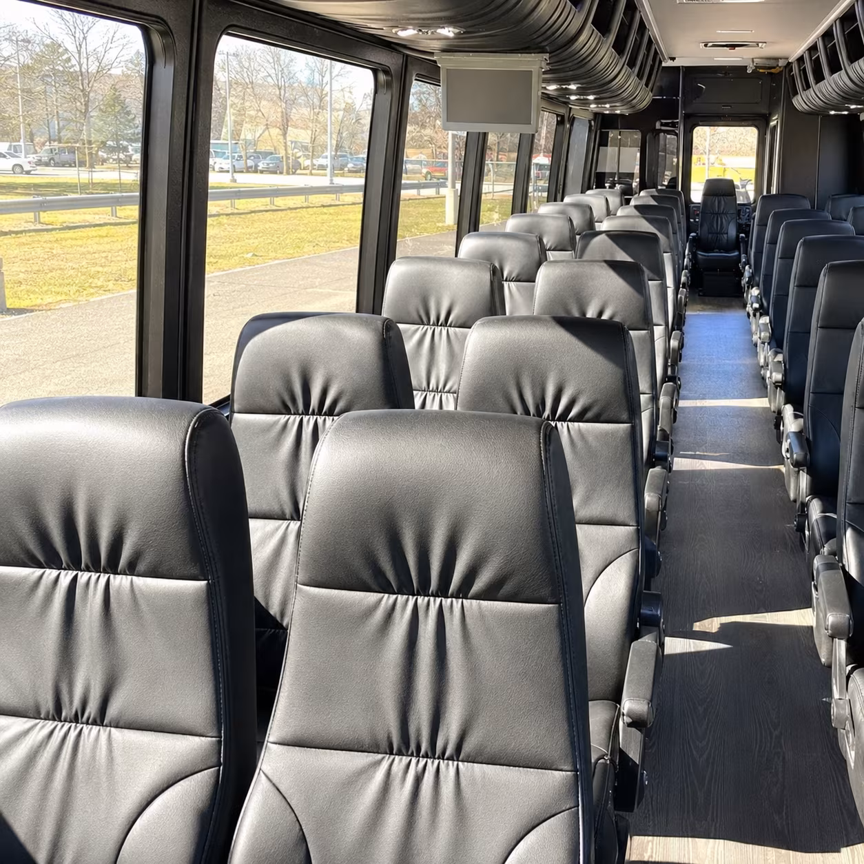 san leandro 28 passenger minibus inside