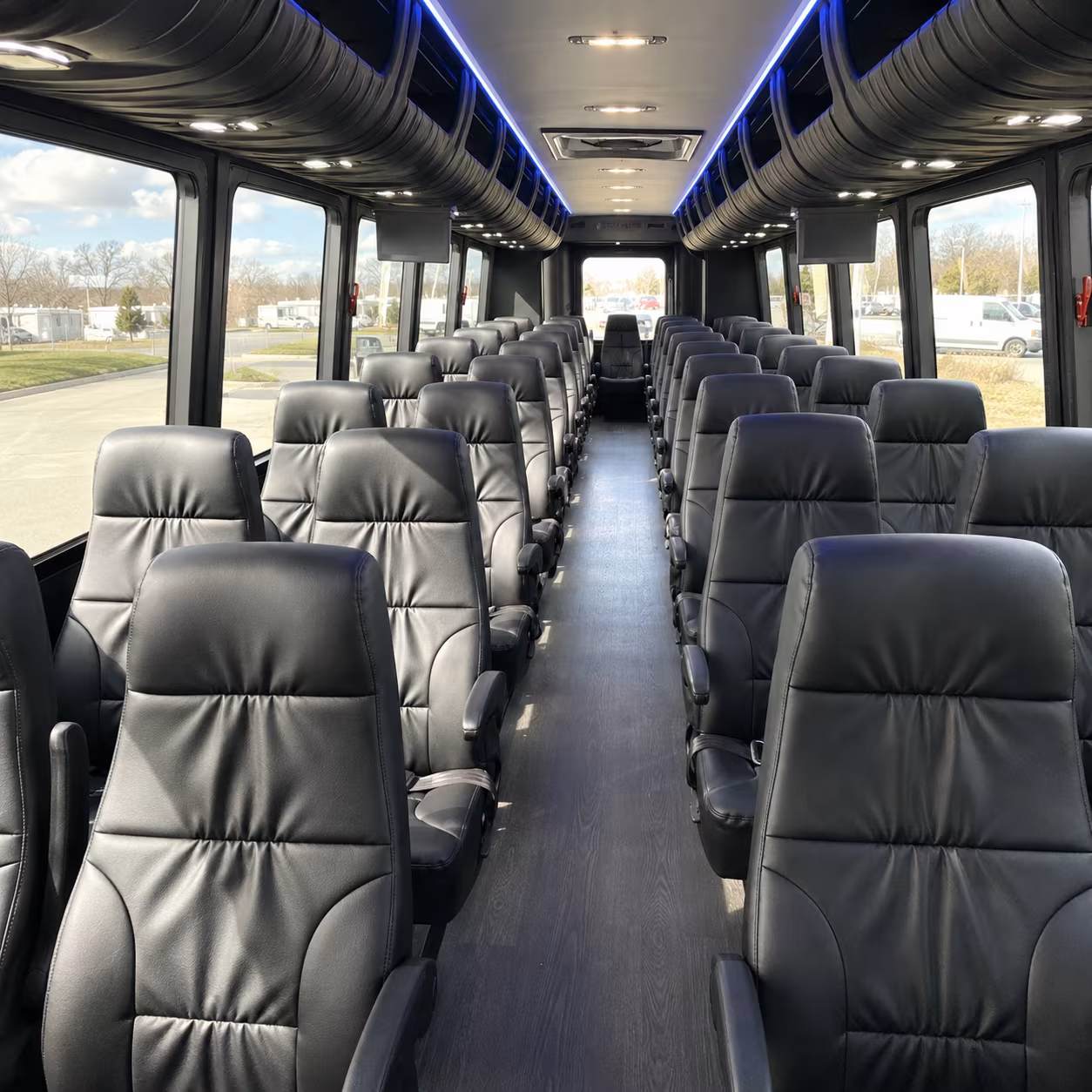 san leandro 35 passenger minibus interior