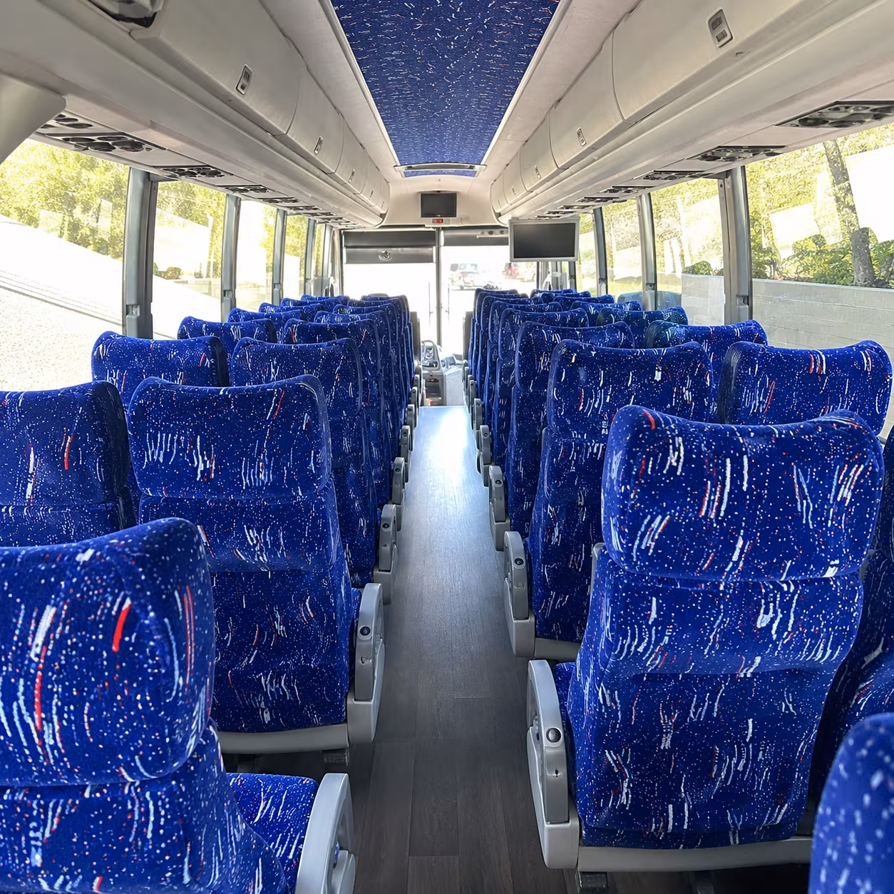 san leandro charter bus inside