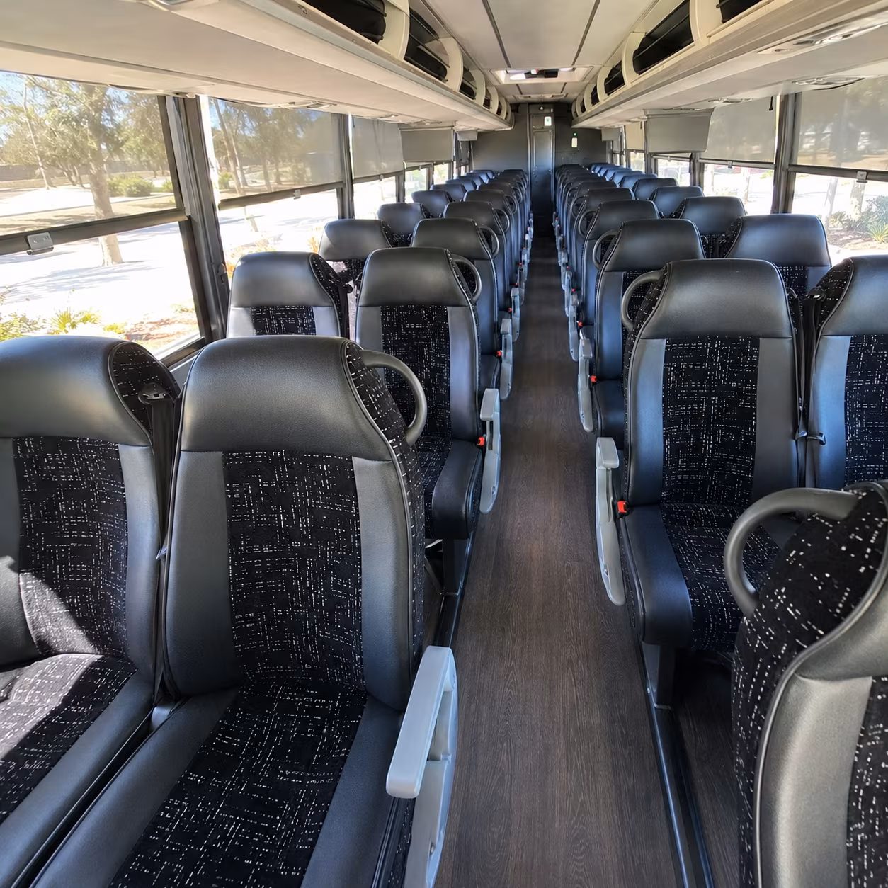 san leandro charter bus interior