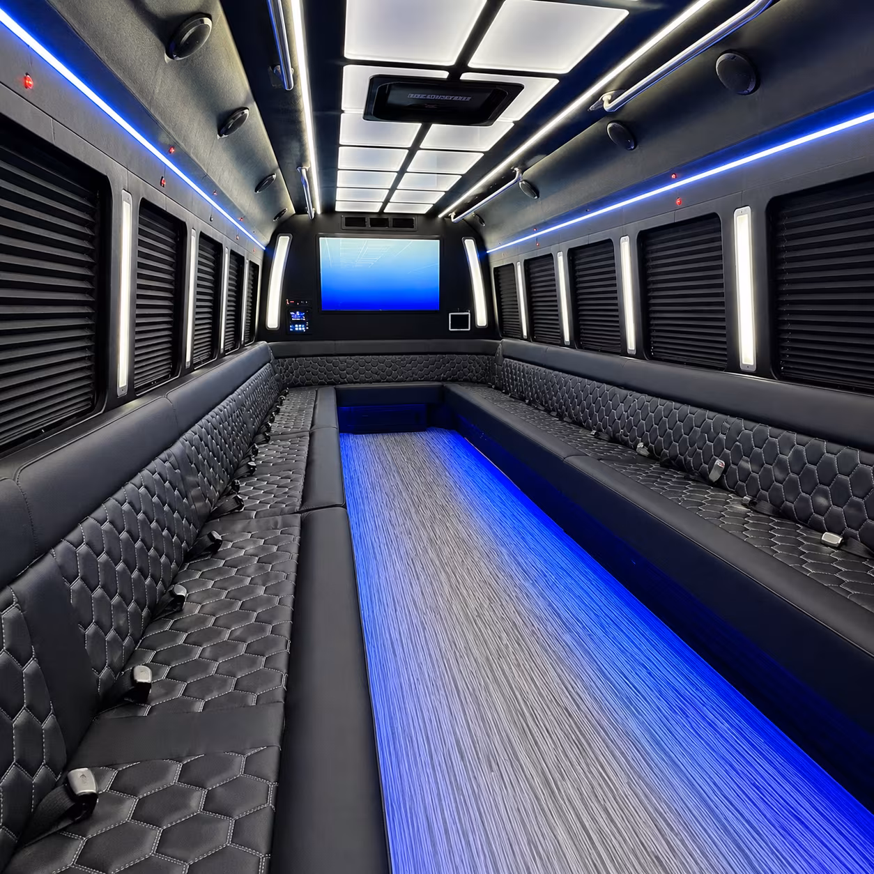 san leandro party bus interior