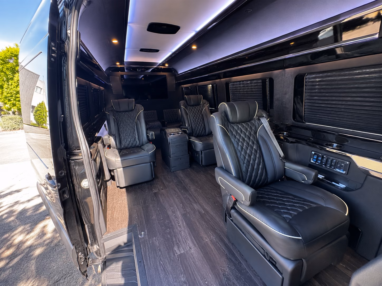 san leandro sprinter van with driver inside